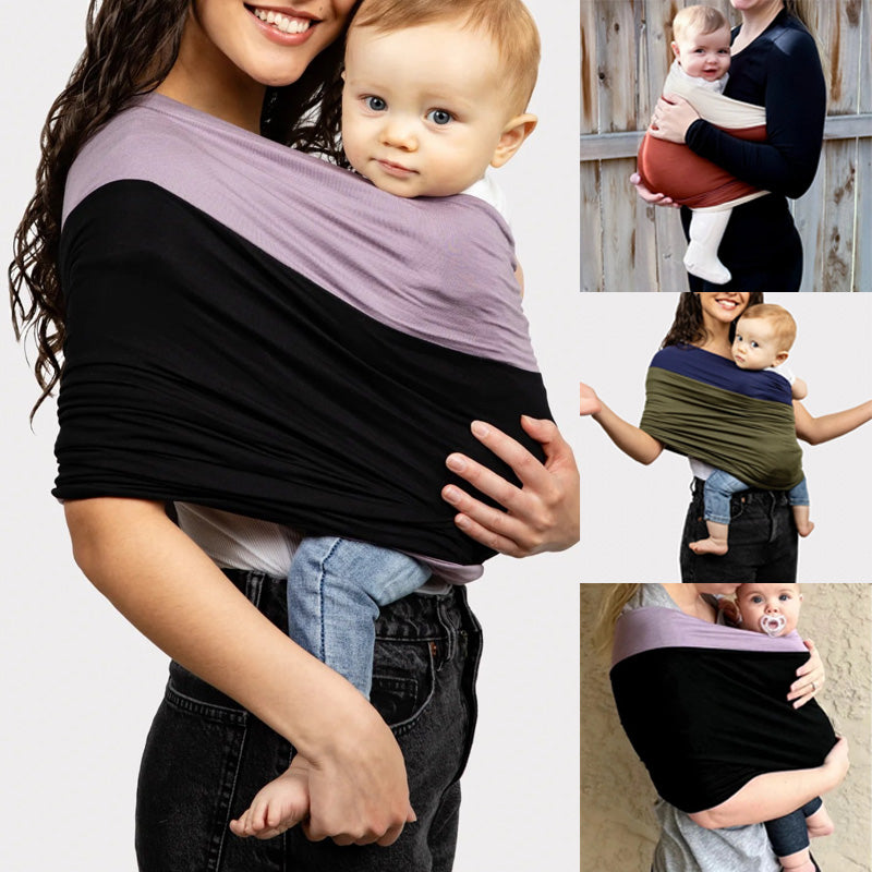 Unisex comfortable baby wrap carrier for hands-free support; perfect for newborns & infants.