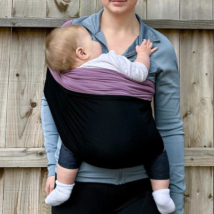 Easy-to-use baby wrap for hands-free comfort, providing ergonomic support for infants & newborns.