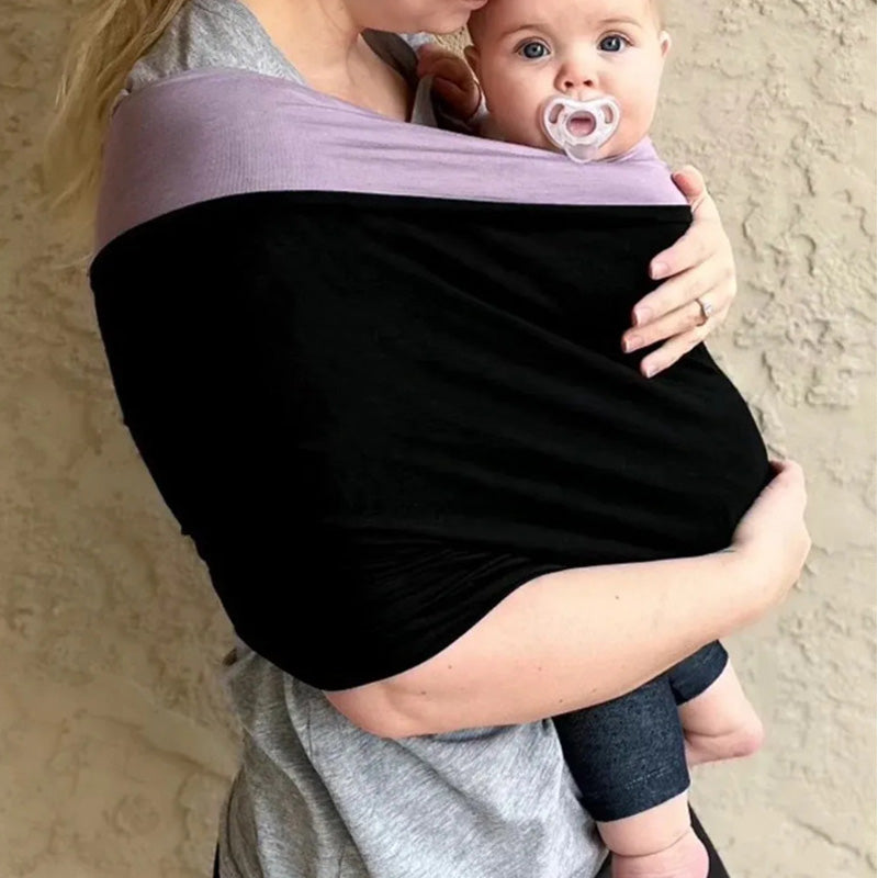 Newborn baby wrap sling for comfortable, secure hands-free infant carrying; parenting essential.