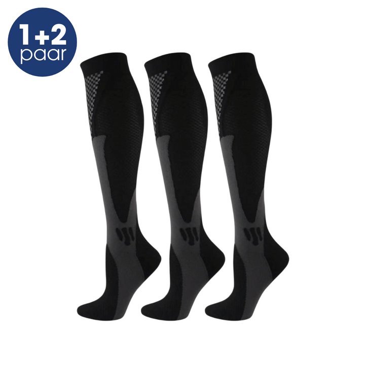 TheraFit unisex compression socks offer enhanced leg support, comfort & improved blood circulation for daily wear.