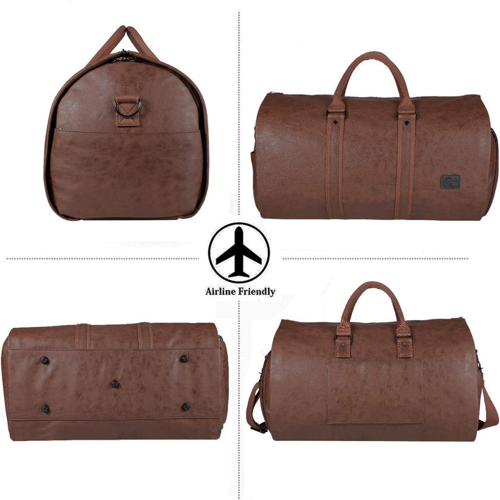 Smart luggage solution: 2-in-1 garment & duffel bag, perfect for weekend trips.