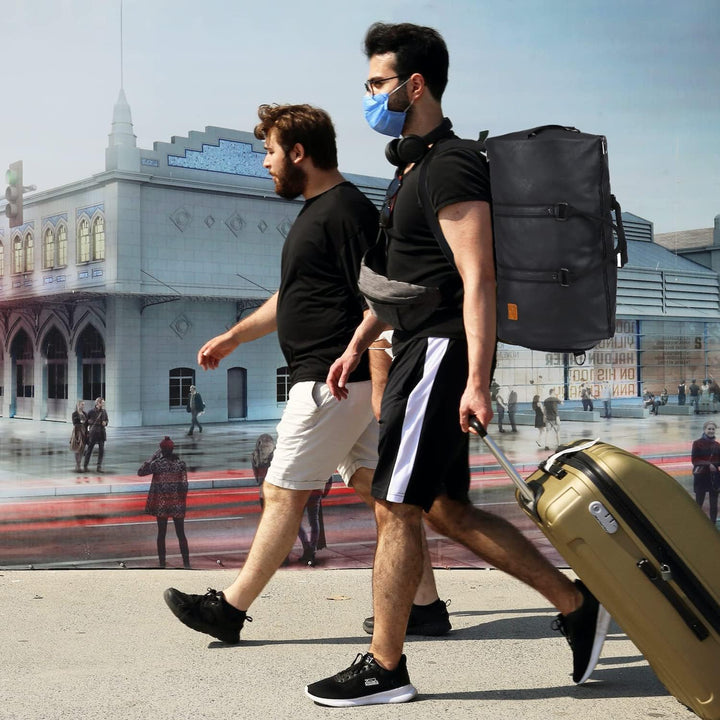 Efficient travel accessory, this unisex garment duffel fits overhead bins easily.