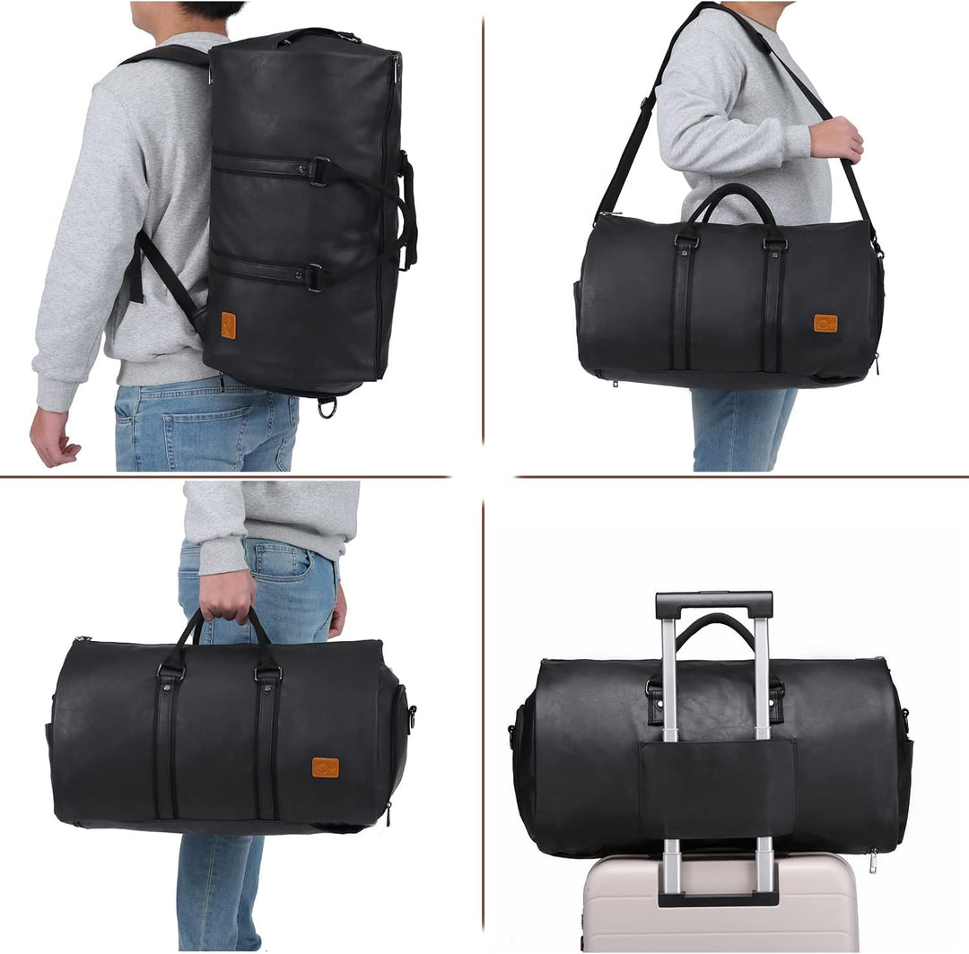 Stylish carry-on garment bag for men & women, protecting suits on business trips.