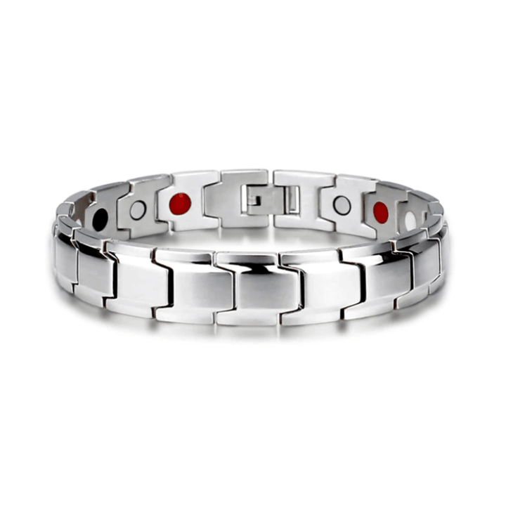 Unisex titanium steel magnetic bracelet, promoting well-being and style