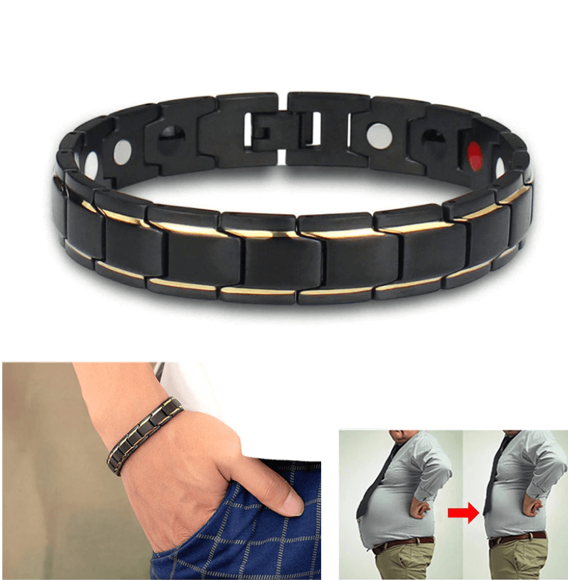 CoreFlex unisex magnetic bracelet, combining titanium steel strength with wellness