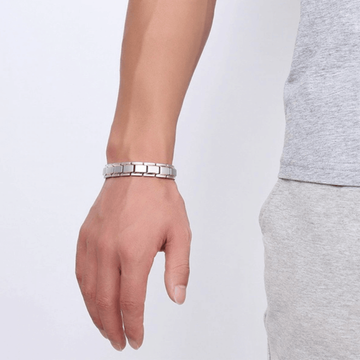 Unisex CoreFlex stainless steel magnetic bracelet for wellness and everyday wear