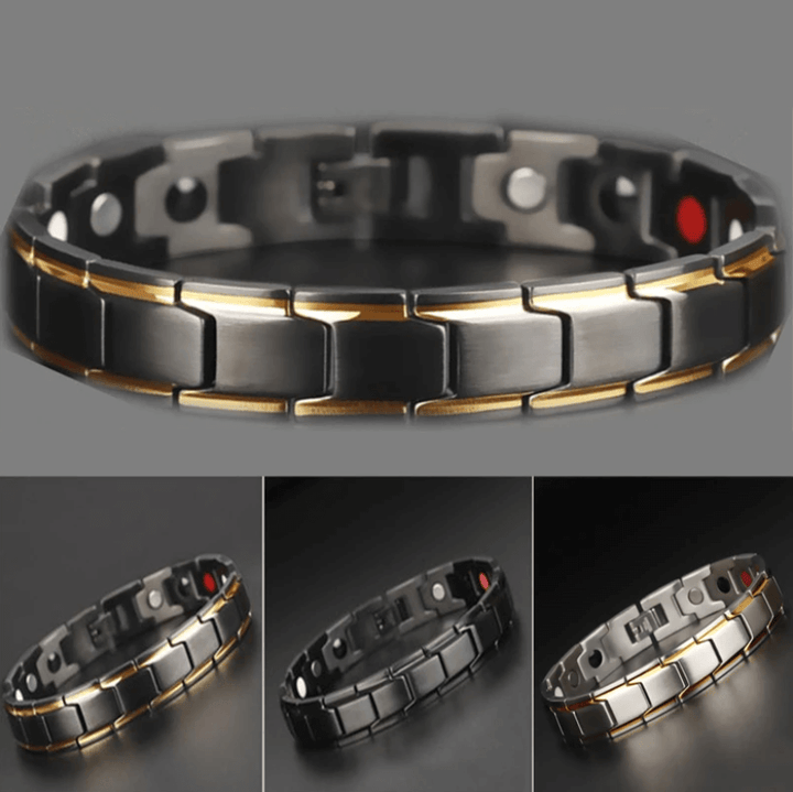 Elegant titanium steel magnetic bracelet, a versatile fashion accessory for all