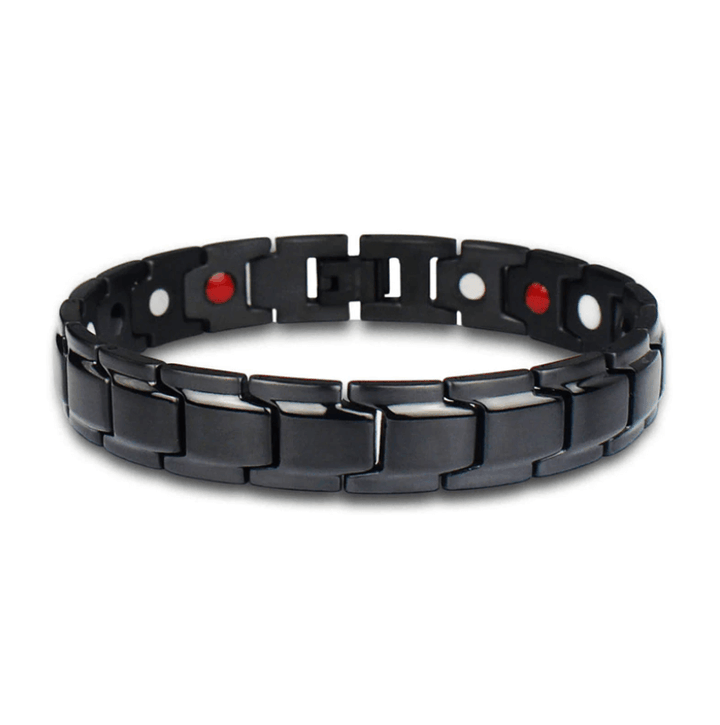 Magnetic therapy bracelet in stainless steel, suitable for men and women