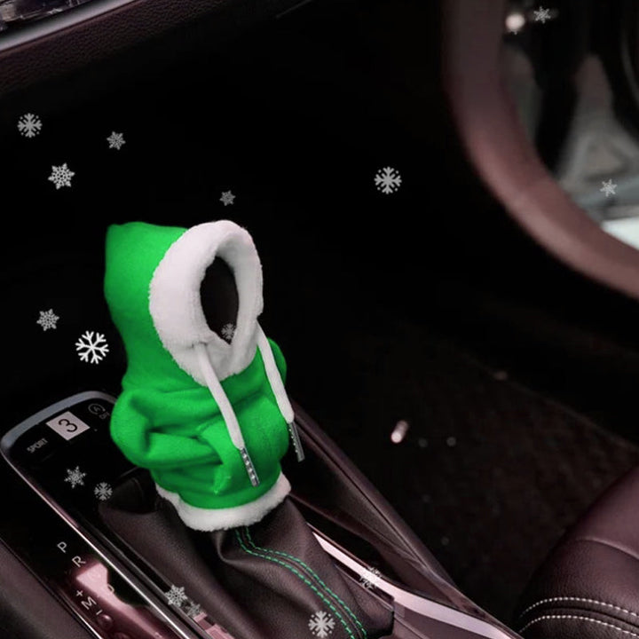 Versatile cotton gear shift cover, fitting most cars, for stylish interior vehicle upgrade.