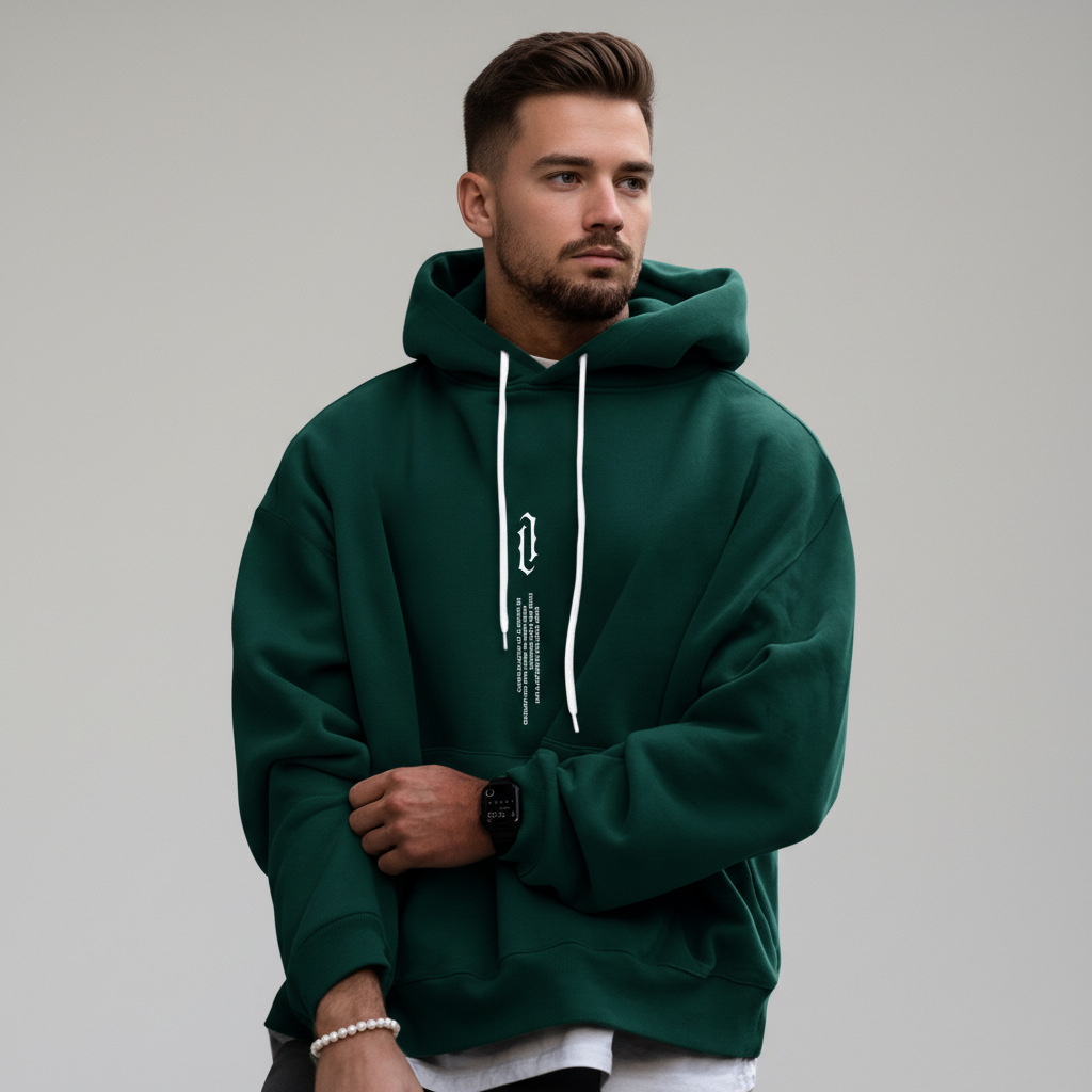 Close-up of Felix unisex cotton blend hoodie texture, emphasizing coziness