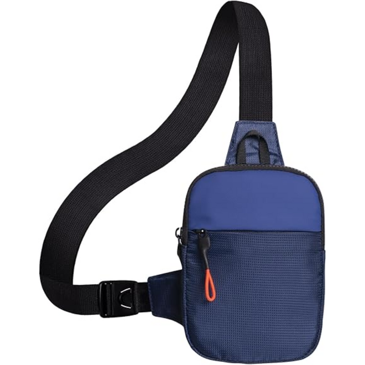 Unisex CrossLite waterproof chest bag, detail of adjustable strap and buckle closure