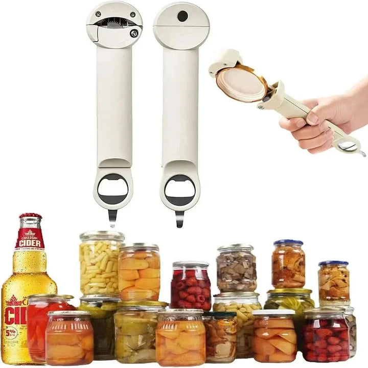 Effortless jar & bottle opener. Easy Grip kitchen tool for all ages, arthritis, dexterity aid.
