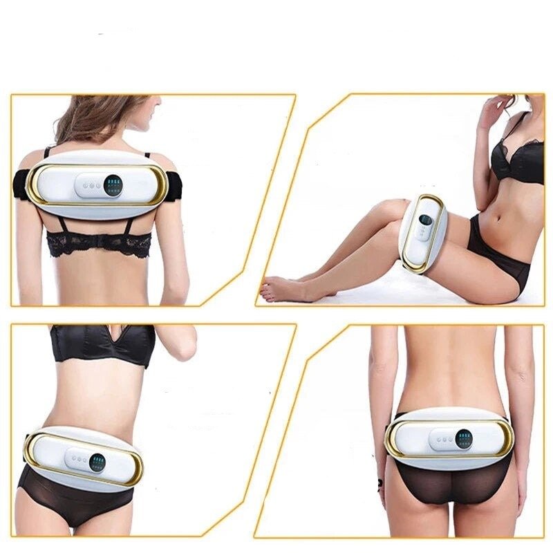 Slimming electric massager, unisex design for home wellness & waist toning, easy to use.