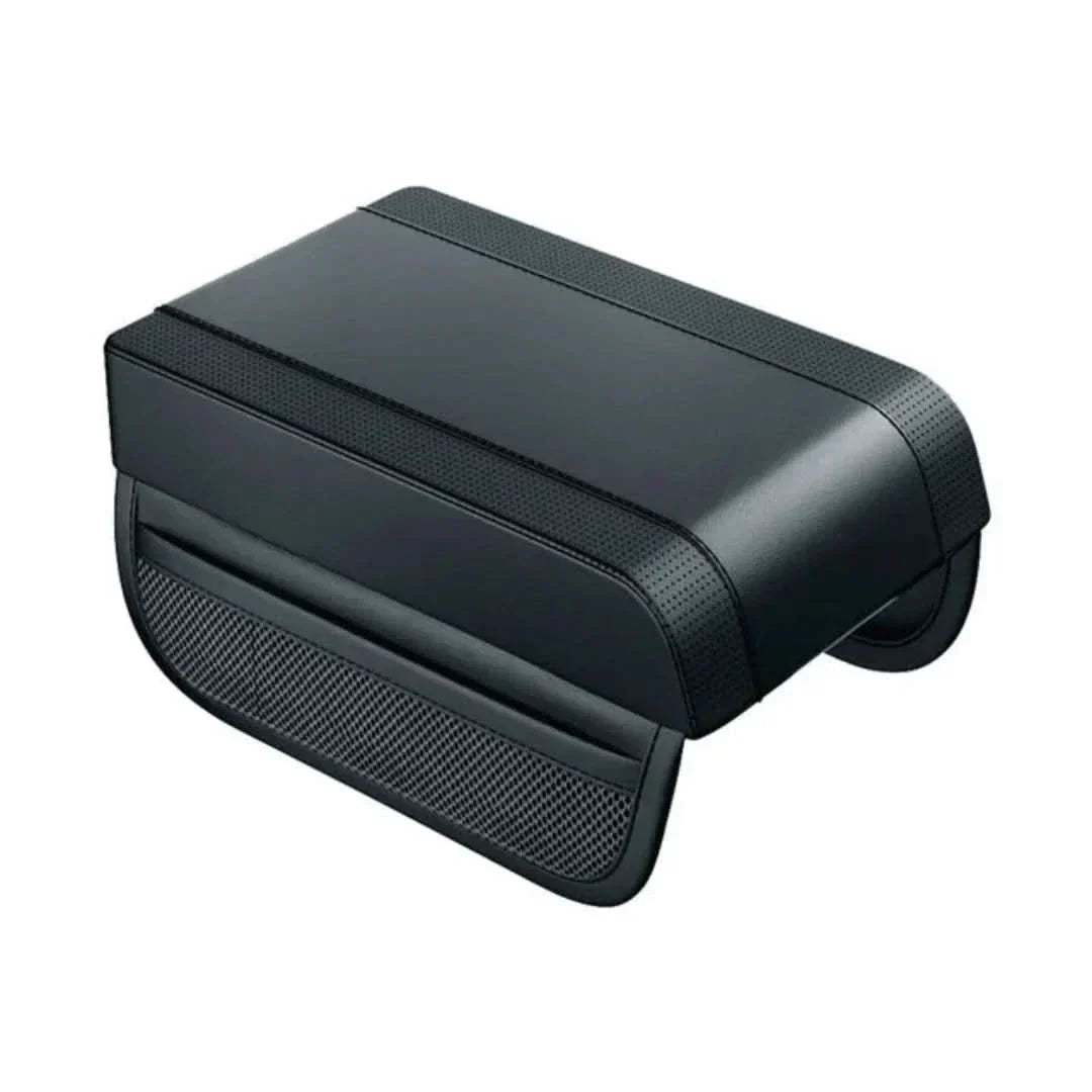 Stylish car armrest console pad with storage, improving vehicle interior aesthetics and functionality.