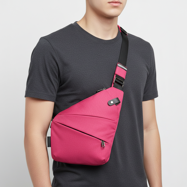 Unisex Ergonomic Anti-Theft Shoulder Bag with Adjustable Strap
