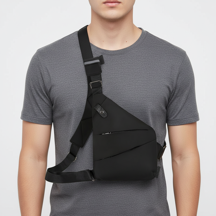 Unisex Ergonomic Anti-Theft Shoulder Bag with Adjustable Strap