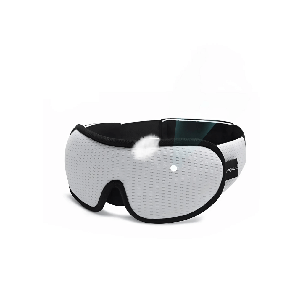 Adjustable unisex ergonomic sleep mask ensures total darkness and deep, restful sleep for home or travel.