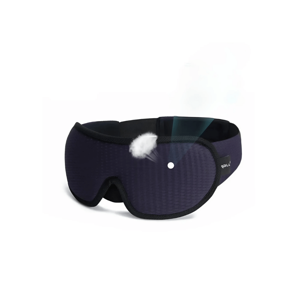 CloudDreamer ergonomic sleep mask: a premium sleep aid for total darkness, deep relaxation, and comfort.
