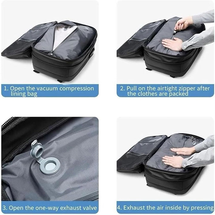 Unisex outdoor travel backpack, oxford cloth, anti-theft, expandable with wet pocket