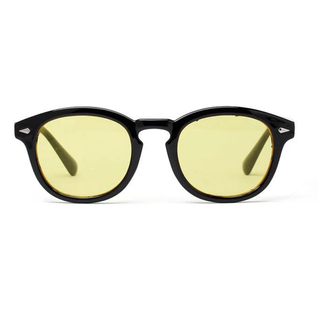 Clear view of unisex sunglasses, tinted lenses for UV protection. A must-have summer fashion accessory.