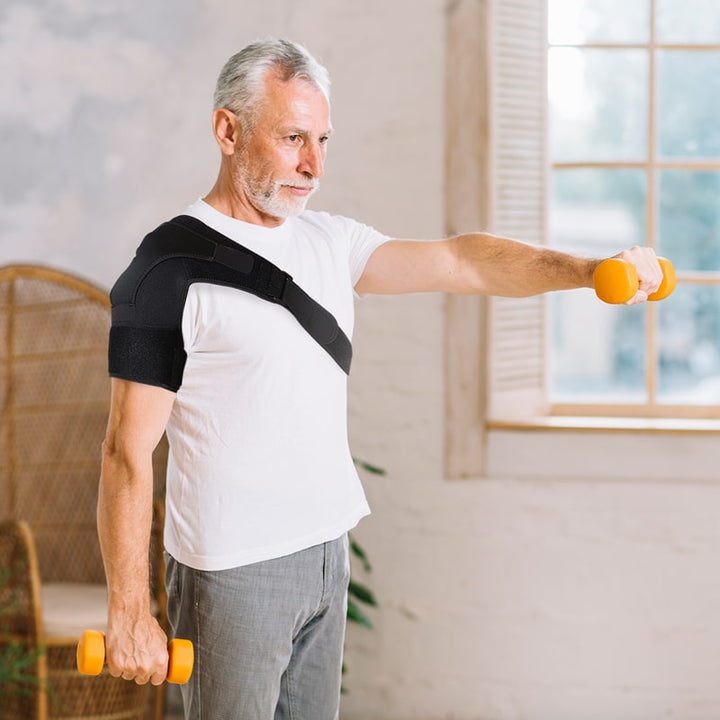 Unisex FlexiShoulder Comfort Brace for pain relief & support, promoting injury recovery & posture.