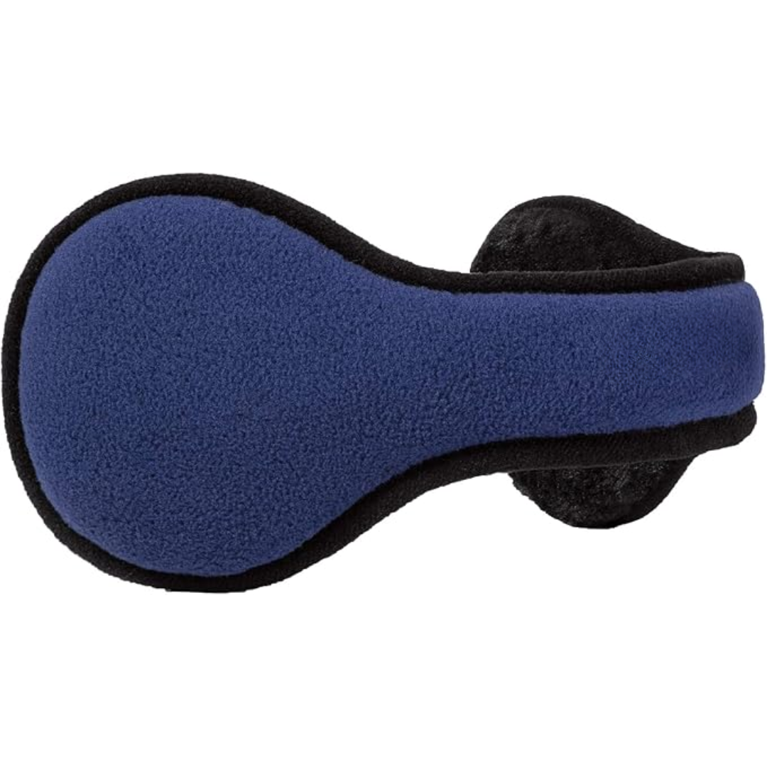 Grey foldable fleece SnugMuffs ear warmers, soft and comfortable for chilly days