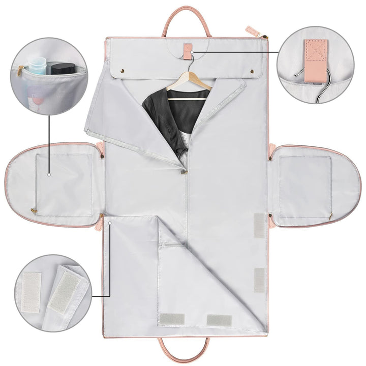 Elegant dress bag, foldable & portable, keeps gowns & dresses wrinkle-free for special occasions.
