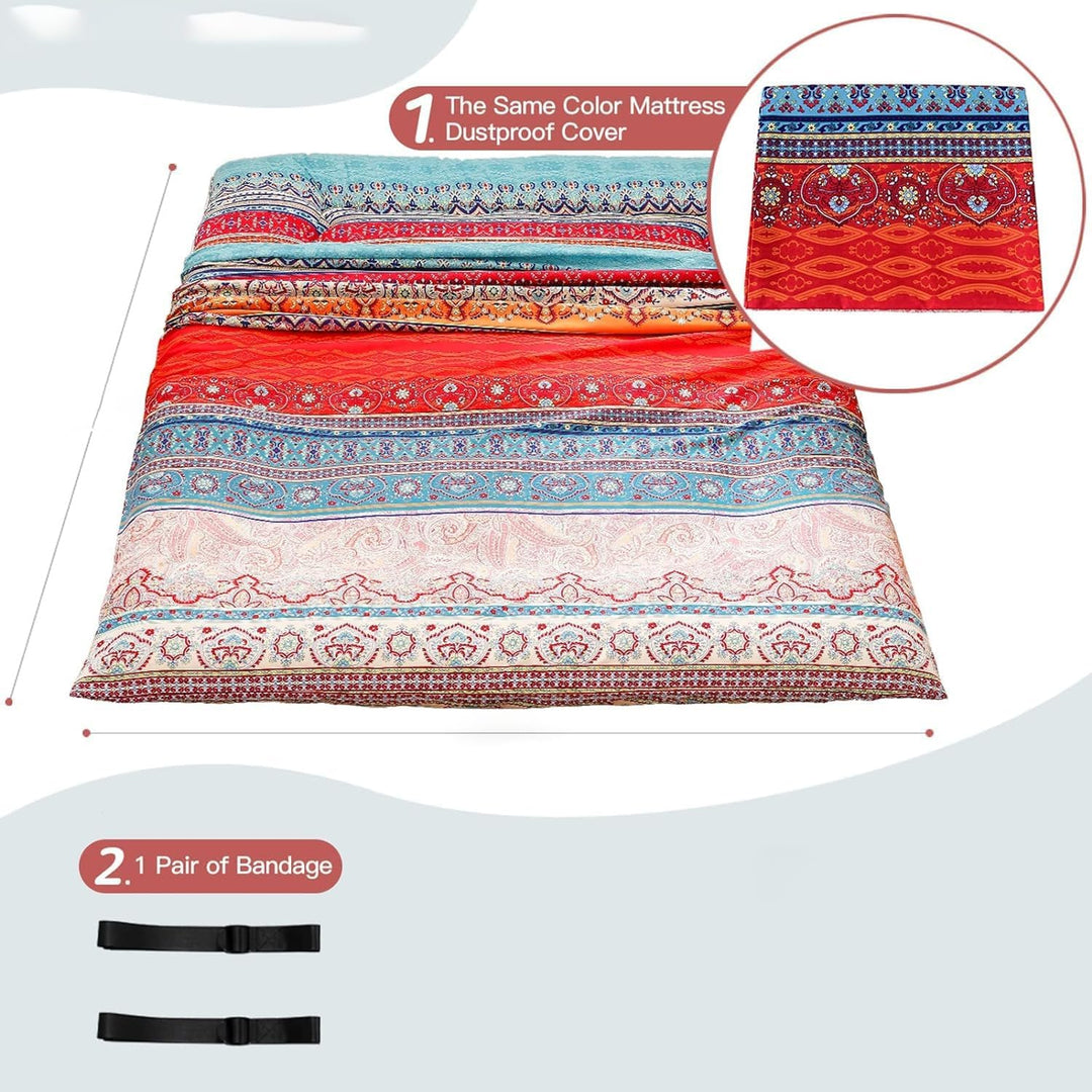 Portable memory foam floor mattress, Japanese futon style, great for camping or guests