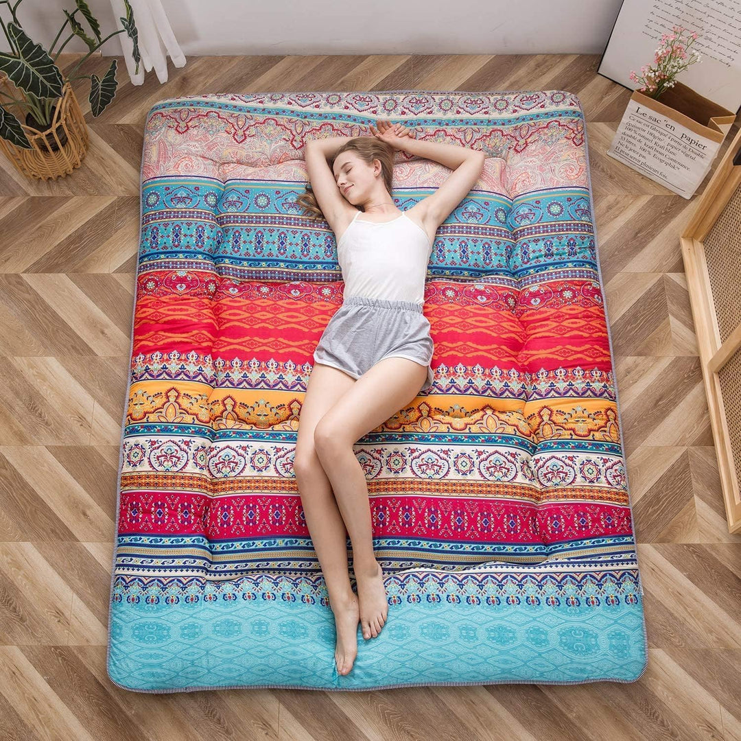 Foldable futon, Japanese design, memory foam, excellent as a guest bed or camping mat