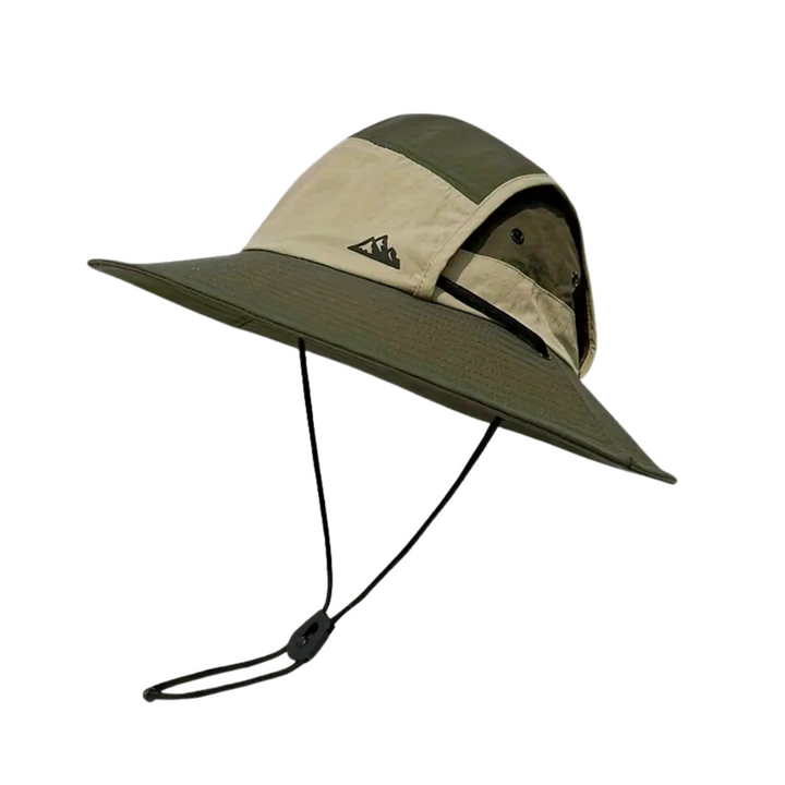 Foldable UV protection sun hat, ideal for hiking and camping, breathable outdoor gear