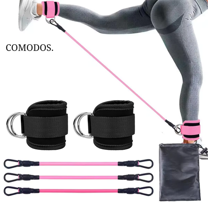 Unisex exercise resistance bands for sculpting glutes & strengthening legs. Essential fitness equipment.