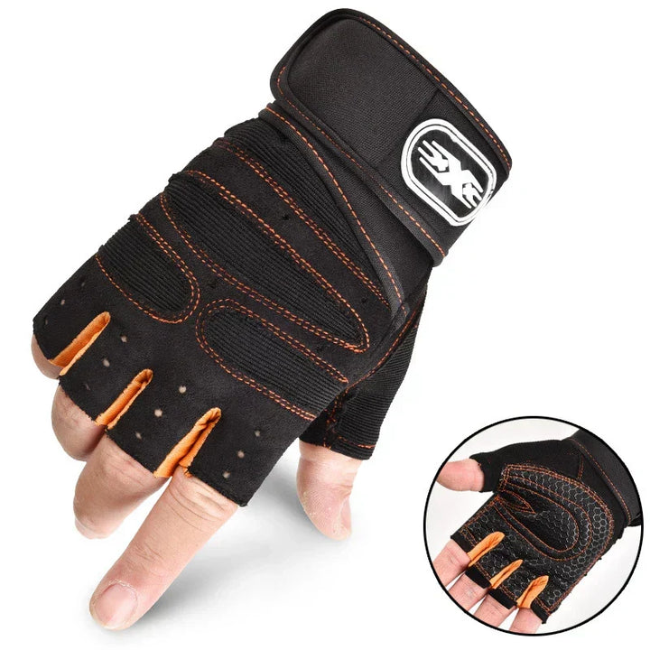 Men's & women's exercise gloves, durable, providing full hand & wrist support.