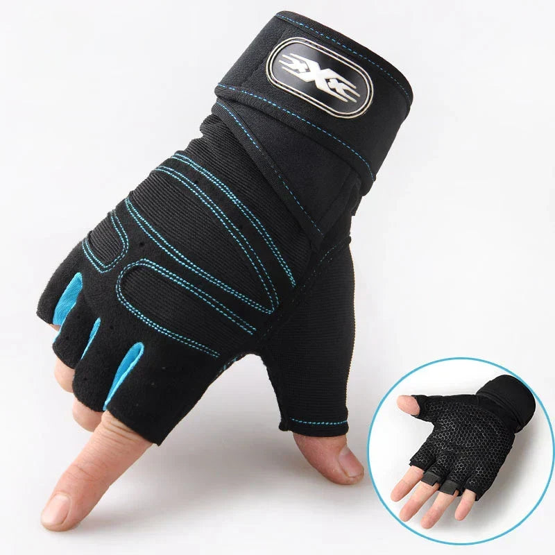 Durable workout accessory: gym gloves with enhanced wrist support for lifting.