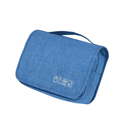 Men's waterproof hanging toiletry bag for essentials, compact & durable for travel.