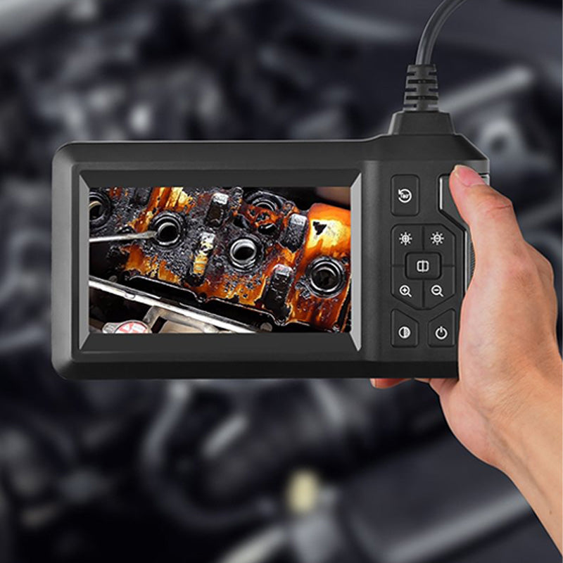 High-definition flexible inspection camera with integrated display for precise diagnostics.