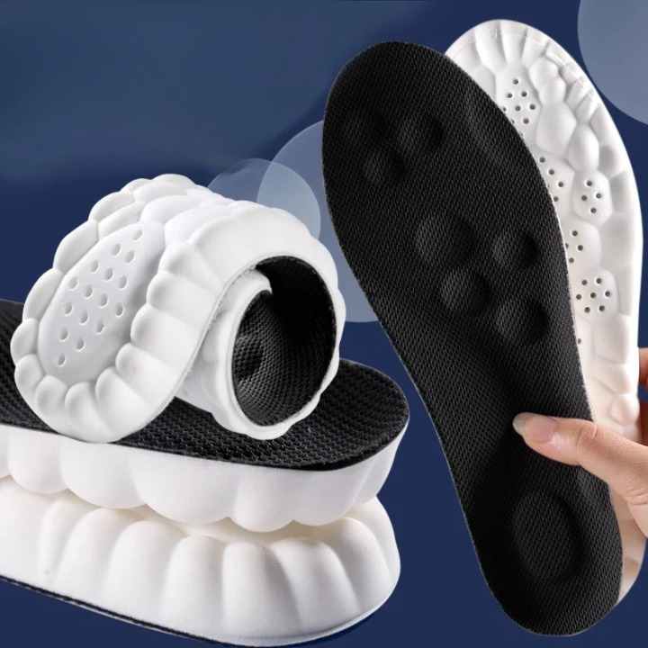 Premium high-elastic sport insoles, engineered for shock absorption & foot comfort