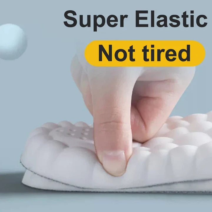 Unisex athletic insoles with high elasticity, designed for optimal arch support & comfort