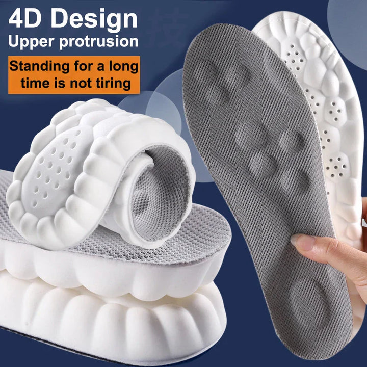 Sport insoles with specialized arch support, designed for long-lasting foot comfort during exercise.