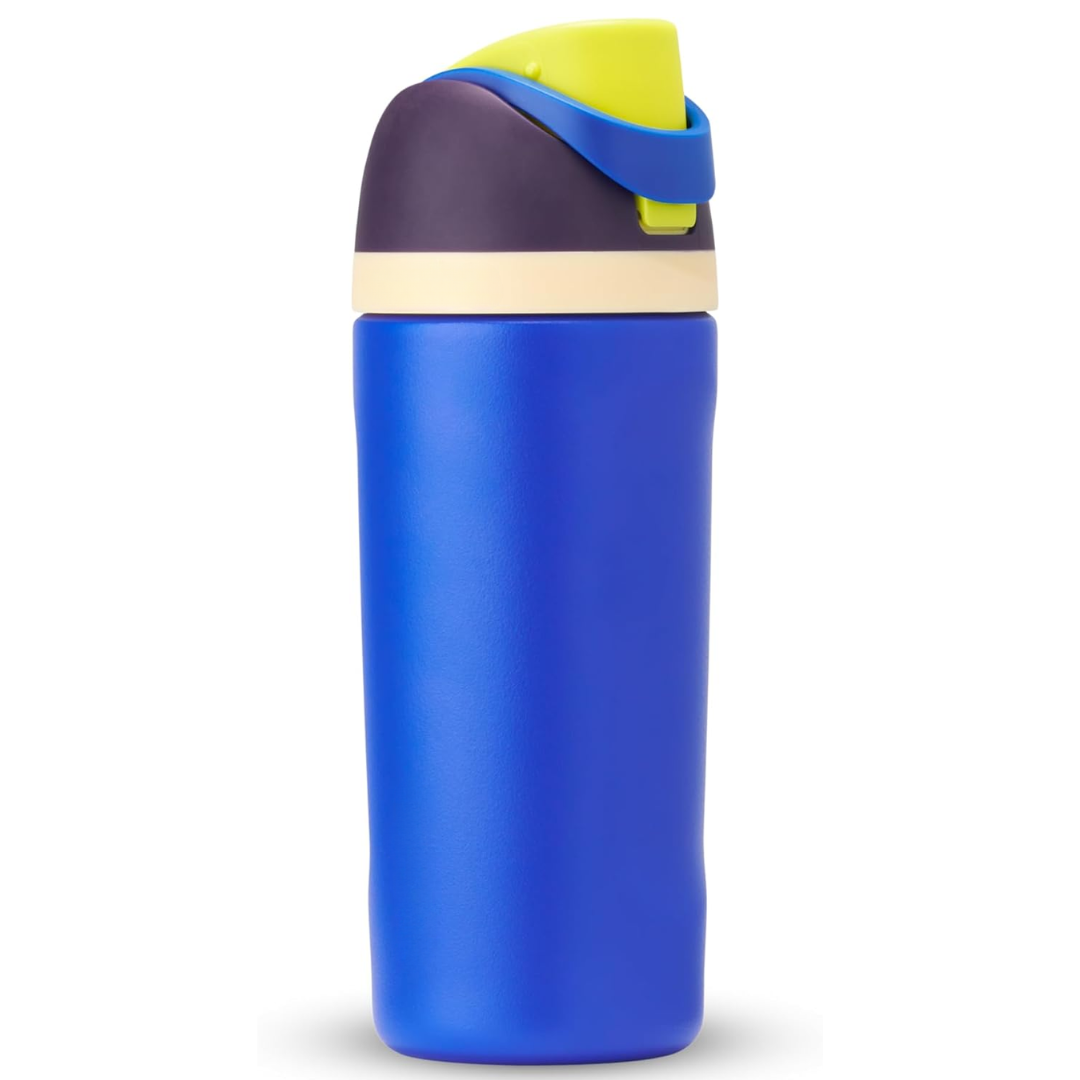 Durable insulated stainless steel water bottle. Leak-proof straw for easy, clean hydration.