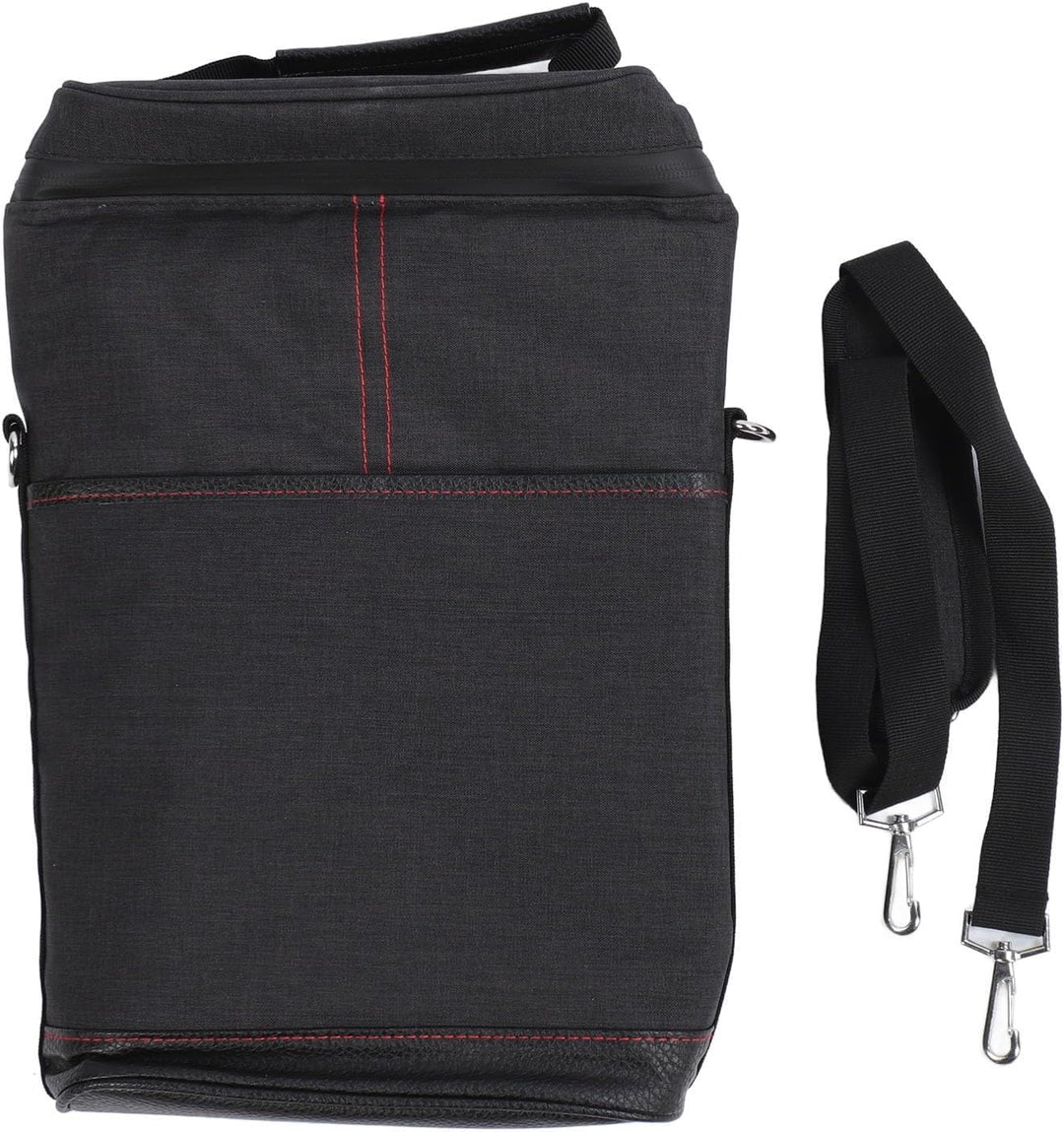 Stylish canvas unisex wine tote bag, insulated for two bottles. Great for travel.