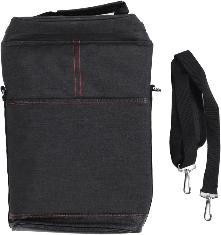 Stylish canvas unisex wine tote bag, insulated for two bottles. Great for travel.