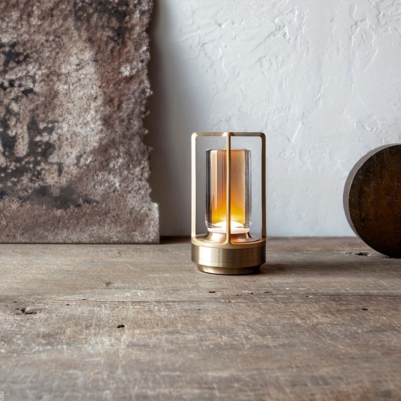 Elegant Japanese mood lamp; LED lighting, touch control, modern home decor accent.