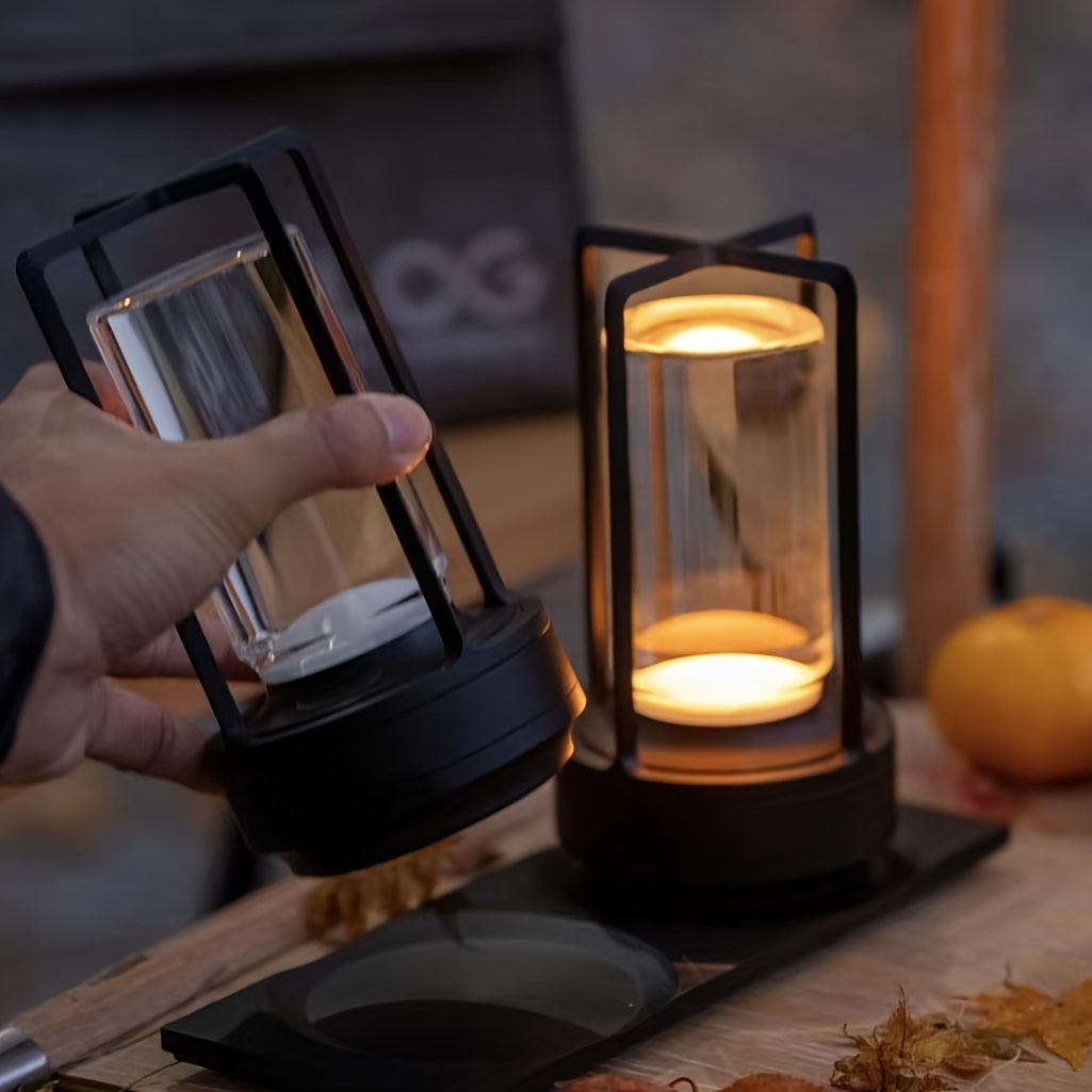 Ambient light LED lamp; Japanese style, rechargeable, minimalist design for modern home decor.