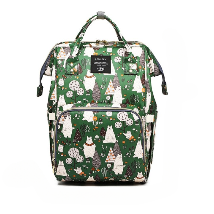 Lightweight unisex diaper backpack for parenting on the go, outdoor shot
