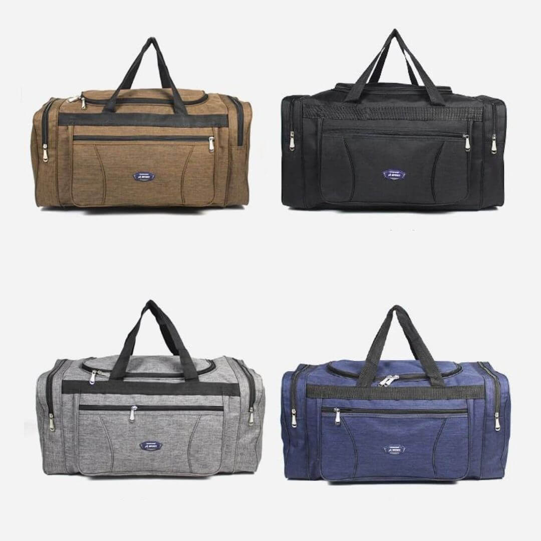 Unisex large capacity waterproof travel duffle bag, multi-use carry-on for gym, weekend or sports
