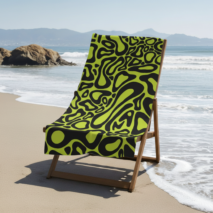 Unisex large colorful cotton beach towel, soft & quick-drying BeachWrap, perfect for vacation or pool.