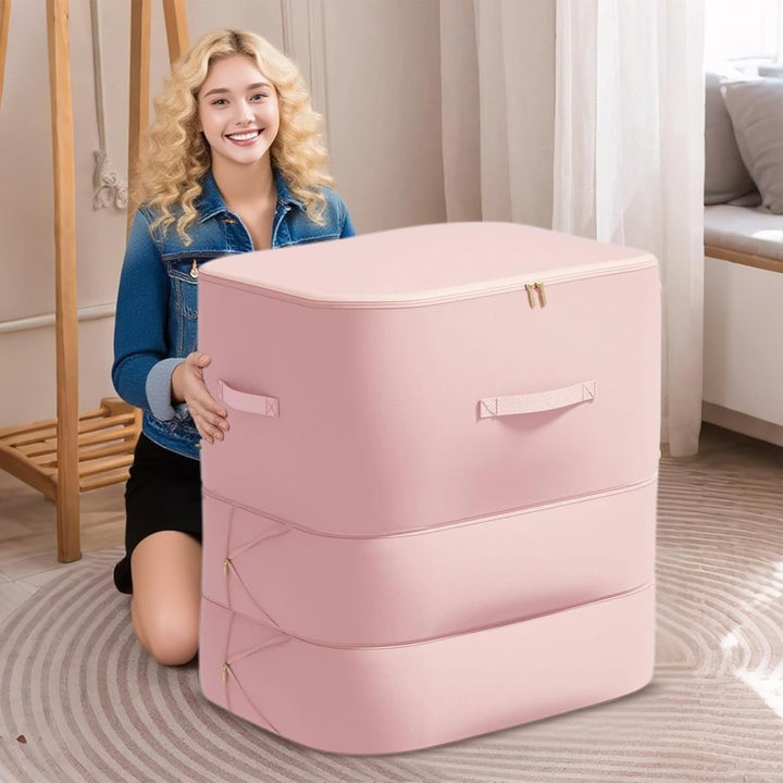 Unisex Large Self-Compressing Comforter Storage Bag
