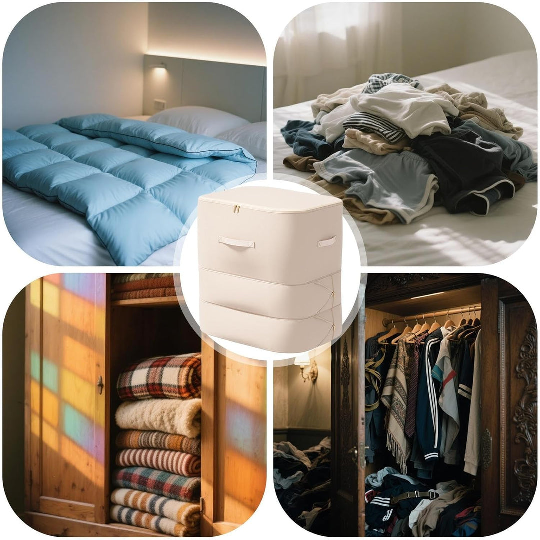 Unisex Large Self-Compressing Comforter Storage Bag