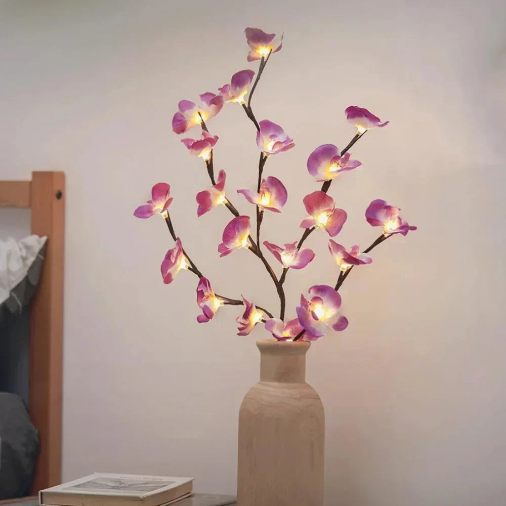 LumaBranches decorative LED branches in a vase, providing beautiful ambient light decor