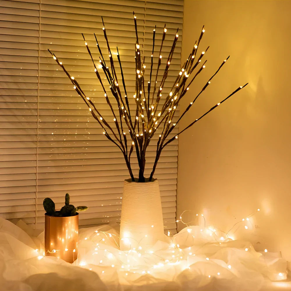 Stylish LED illuminated branches, perfect as a centerpiece for decorative lighting